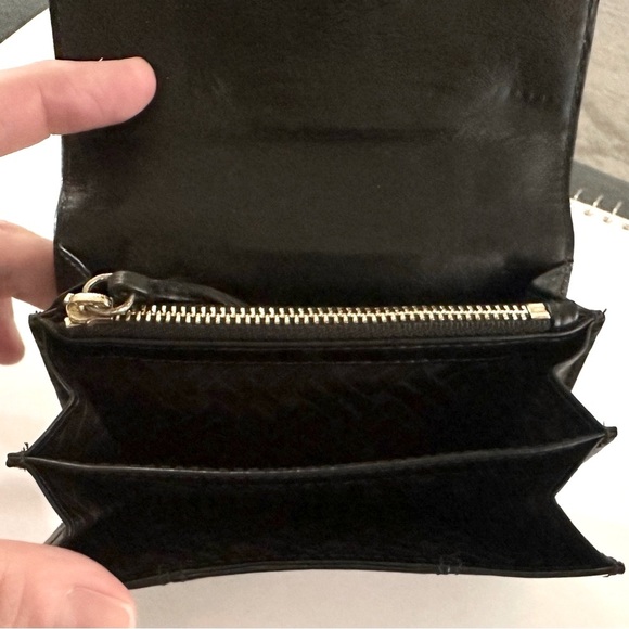 Cole Haan Black Leather Key Ring Wallet VINTAGE - Picture 7 of 10